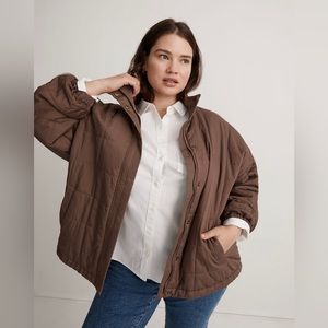Madewell Quilted Bomber Jacket (plus)